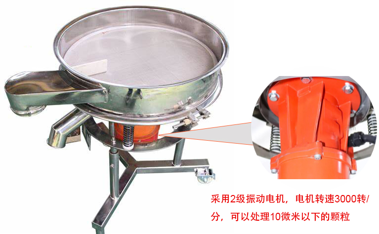 高頻篩特點：框體加高可防止漿液往外飛濺；加擋料板可加快排料，提高篩分效率